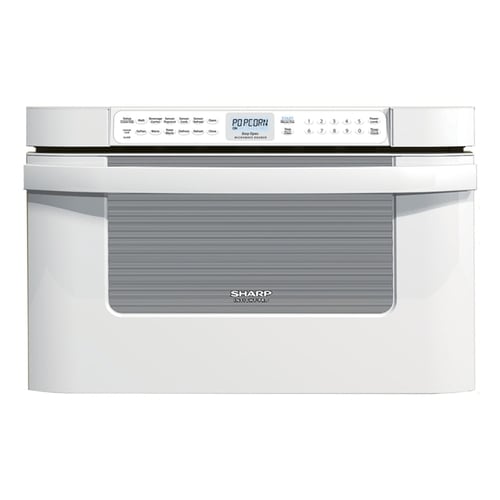 Sharp 23.875-in 1.2 cu ft Microwave Drawer (White) at Lowes.com