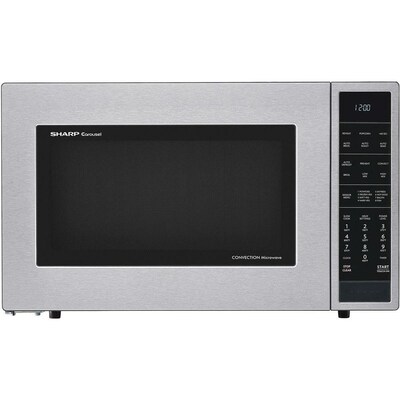 Sharp 1 5 Cu Ft 900 Countertop Convection Microwave Stainless