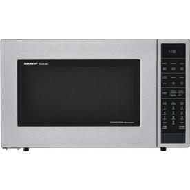 Countertop Microwaves At Lowes Sharp 1 5 Cu Ft 900 Watt Countertop Convection Microwave Stainless Steel