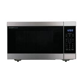 Countertop Microwaves At Lowes Sharp 1 6 Cu Ft 1100 Watt Countertop Microwave Stainless Steel