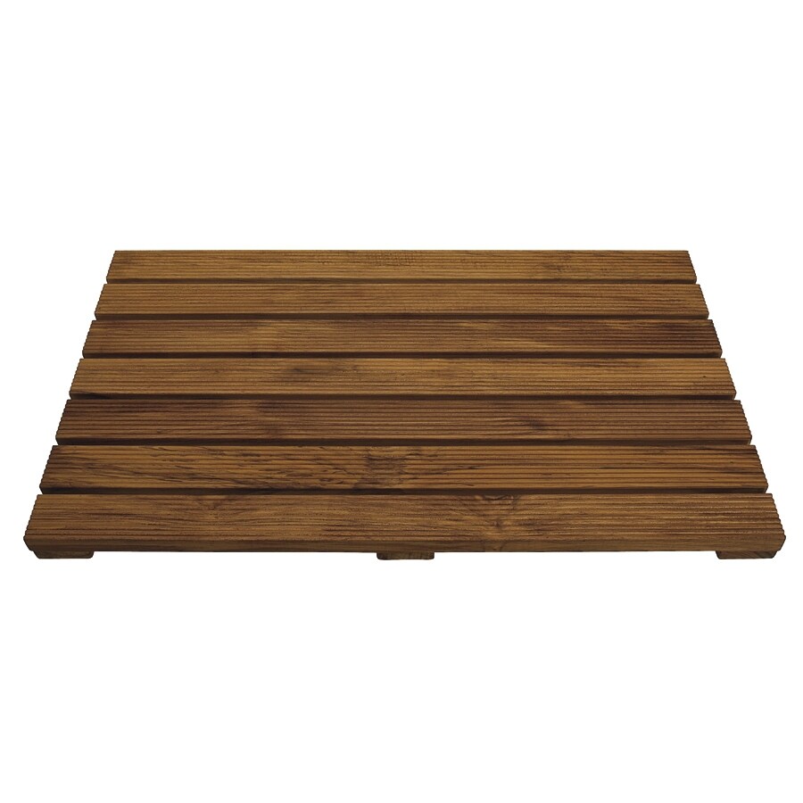 Pollenex Solid Teak Spa Mat At Lowes Com