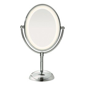 UPC 074108247926 product image for Conair Chrome Magnifying Countertop Vanity Mirror with Light | upcitemdb.com