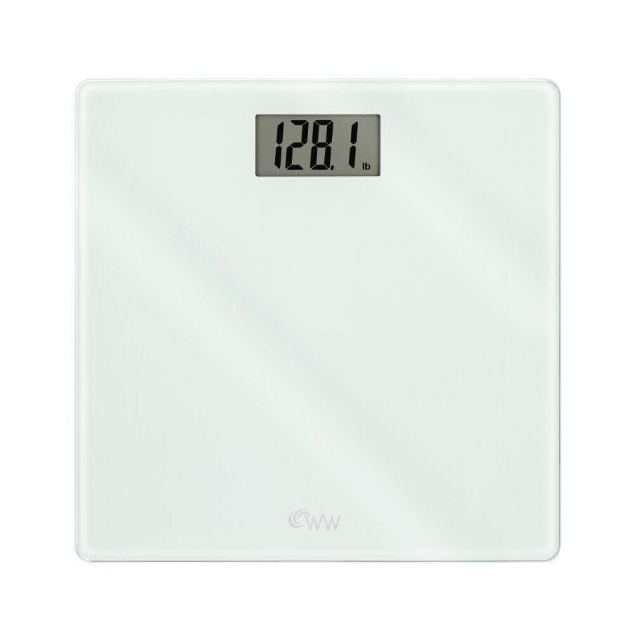 Weight Watchers 400 lbs. Digital White Bathroom Scale in the Bathroom ...