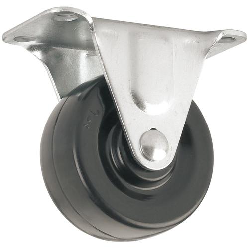 TITAN 2in Rubber Rigid Caster in the Casters department at