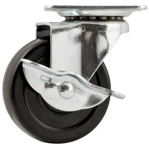 TITAN 3in Rubber Swivel Caster in the Casters department at