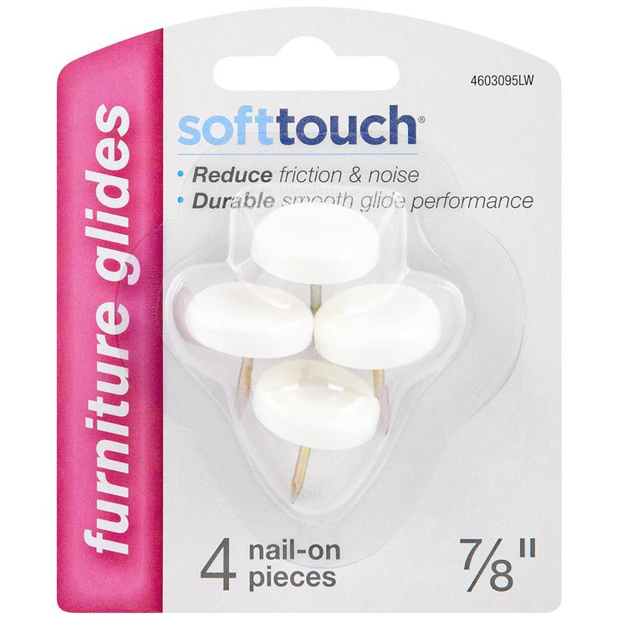 Softtouch 4 Pack Plastic Non Swivel Furniture Glide At Lowes Com