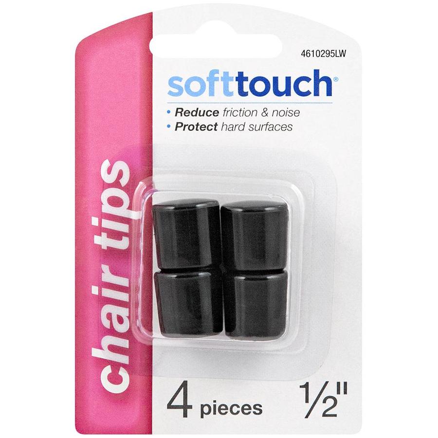 SoftTouch 4-Pack 1/2-in Black Plastic Hi Tip in the Chair Leg Tips