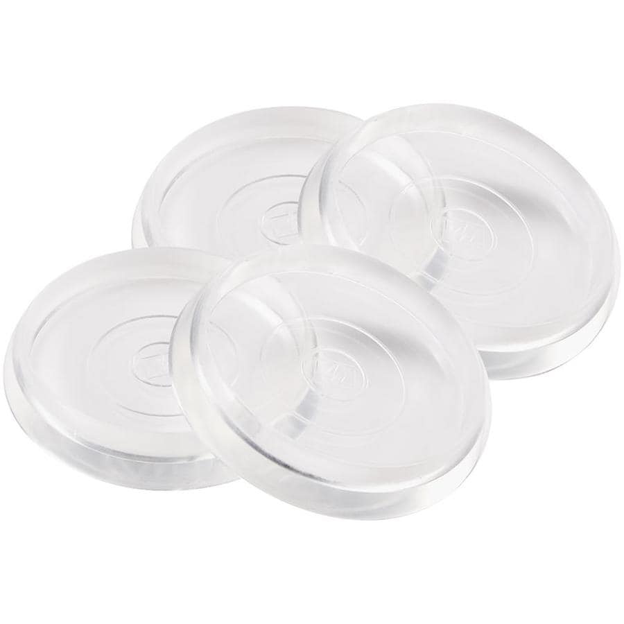 Shop Waxman 4-Count 1-13/16 in Clear Smooth Caster Cup at Lowes.com