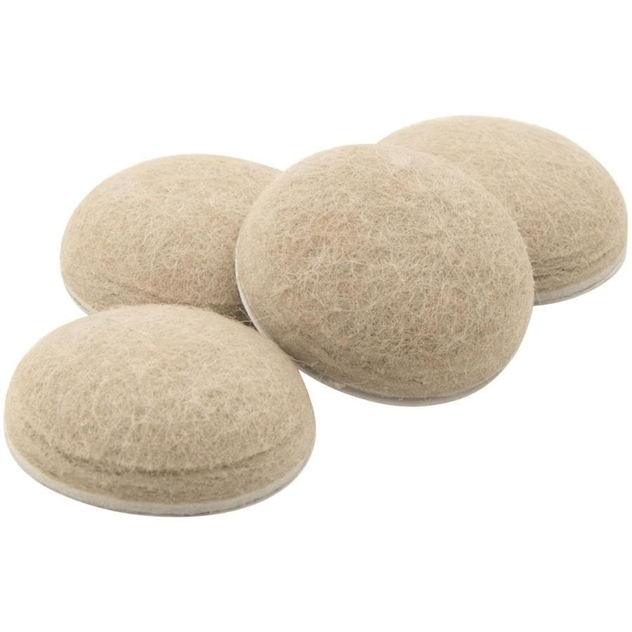 Super Sliders 4 Pack 1 In Oatmeal Round Felt Pad At Lowes Com