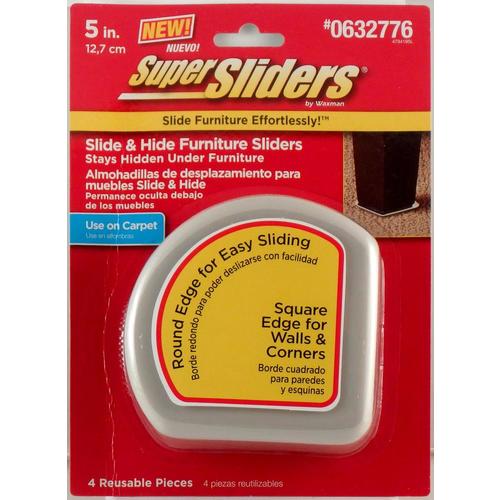 Super Sliders 4-Pack 5-in Round and Square Non-Adhesive ...