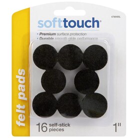 Logix Felt Pads, Two Packs Of 20 Piece Pack/'s