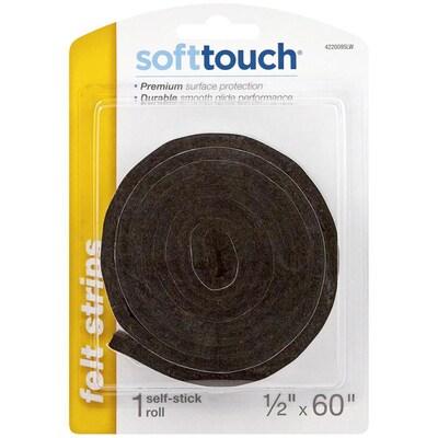 Softtouch 1 2 In X 60 In Brown Strip Felt Pad At Lowes Com