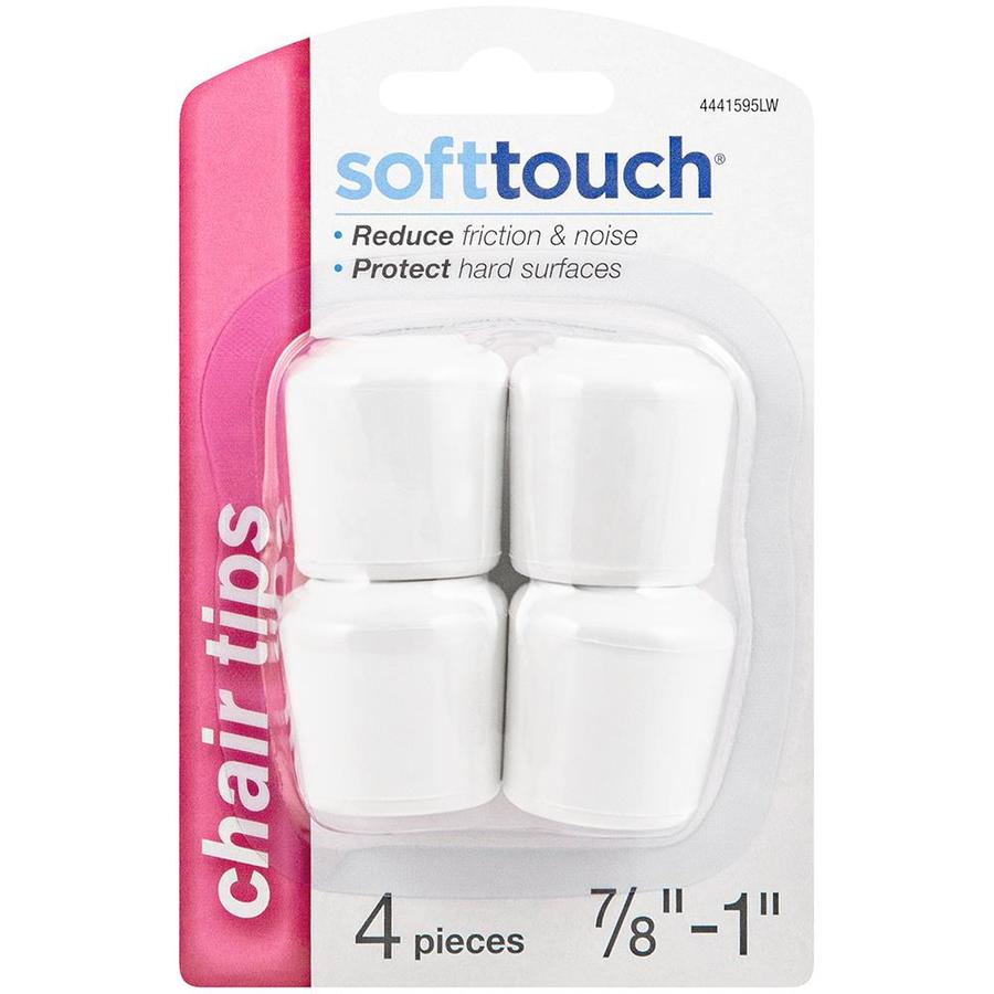 SoftTouch Anti-Skid 4-Pack 7/8-in White Rubber Tips in the Chair Leg ...