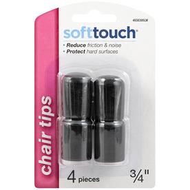 Chair Leg Tips At Lowes Waxman 4 Pack 3 In Black Plastic Hi Tip