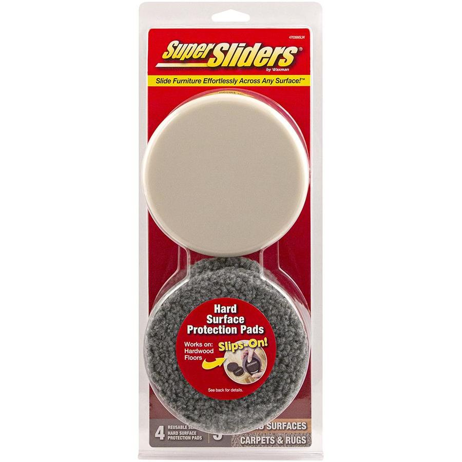 Super Sliders 8 Pack 5 In Round Non Adhesive Backed Reusable Felt