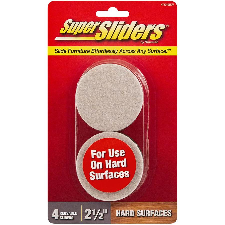 Super Sliders 4 Pack 2 1 2 In Round Non Adhesive Backed Reusable