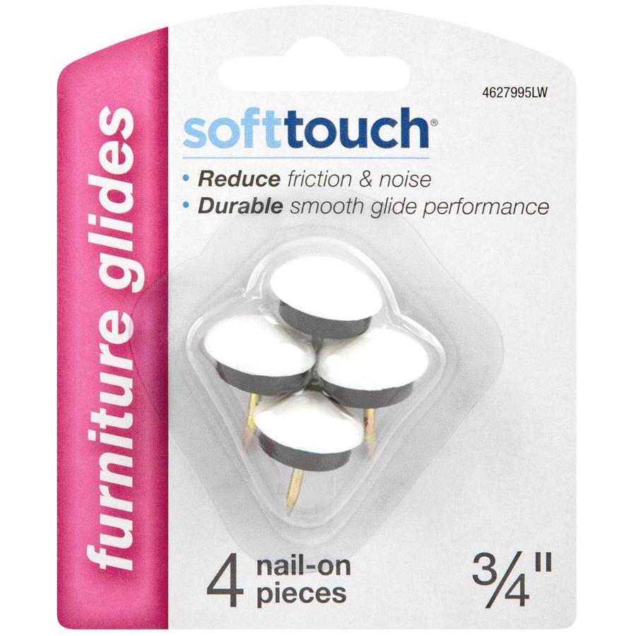 Softtouch 4 Pack Plastic Non Swivel Furniture Glide At Lowes Com