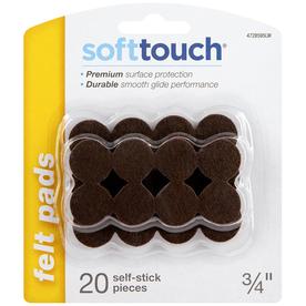 Felt Pads At Lowes Waxman 20 Pack 3 4 In Brown Round Felt Pad