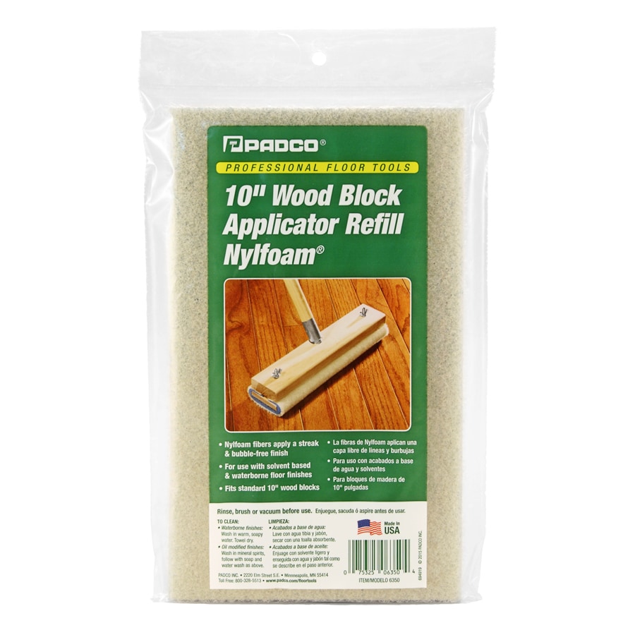 Padco Floor Finish Applicators 10in x 7in Floor Stain Pad Refill at