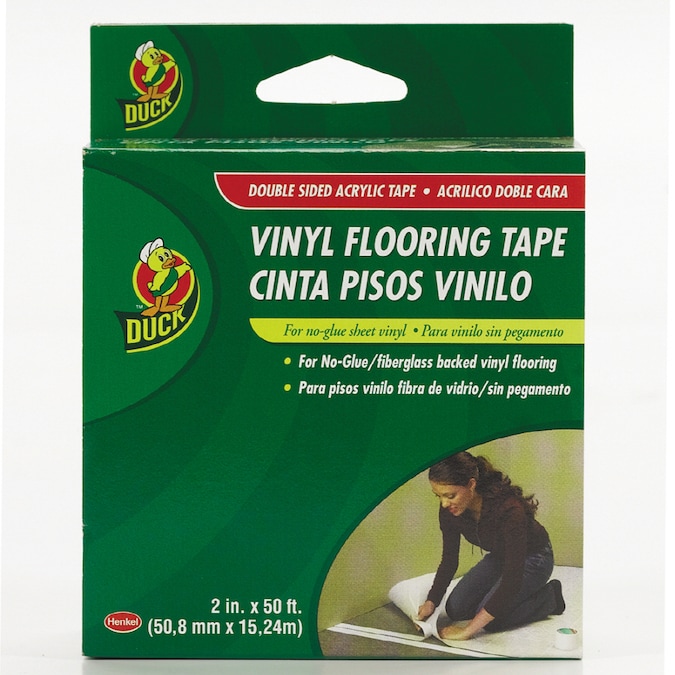 Drp Duck Vinyl Glass Tac Tape In The, Vinyl Flooring Tape Vs Glue