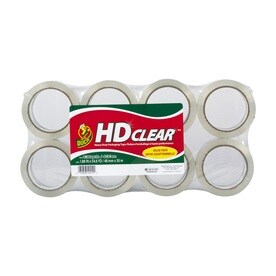 UPC 075353124109 product image for Duck Covers 8-Pack 1.88-in x 163.8-ft Clear Packing Tape | upcitemdb.com