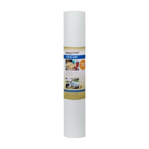 Duck Solid Grip Easy Liner 20-in x 12-ft White Shelf Liner in the Shelf ...