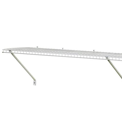 ClosetMaid Fixed Mount Wire Closet 6ft x 12in White Fixed Mount Wire