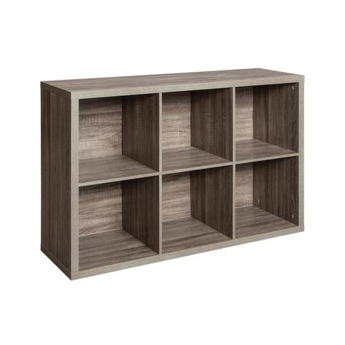 Closetmaid 6 Compartment Gray Stackable Composite Wood Cube In The Storage Cubes Drawers Department At Lowes Com