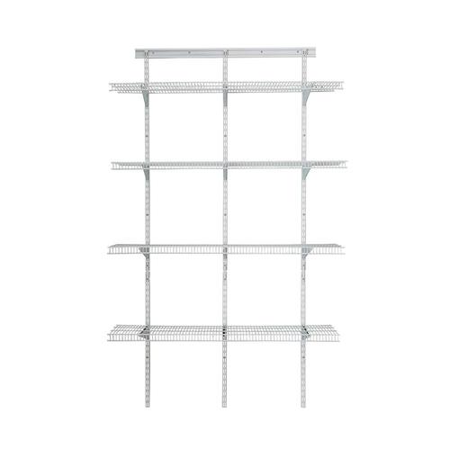 Closetmaid 48 In W X 80 In H 2 Tier Door Wall Mount Metal Shelf At