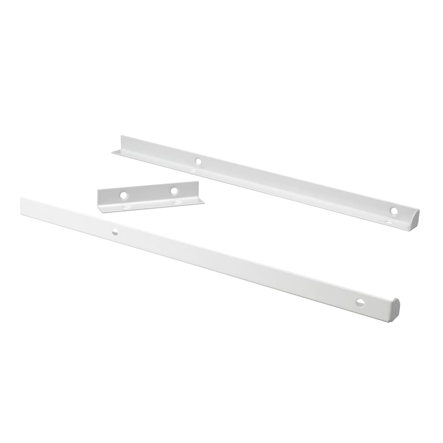 ClosetMaid BrightWood White Side Brackets in the Wood Closet Hardware
