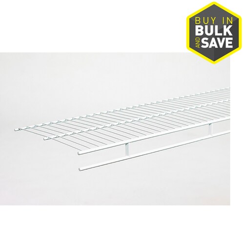 ClosetMaid Shelf and Rod 12ft x 12in White Universal Wire Shelf in