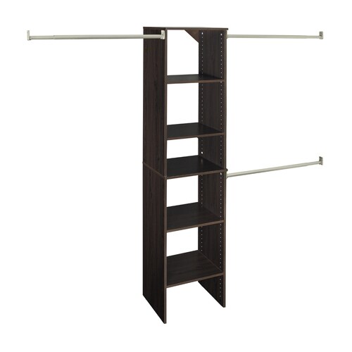ClosetMaid 17in Espresso Laminate Stacking Storage in the Storage