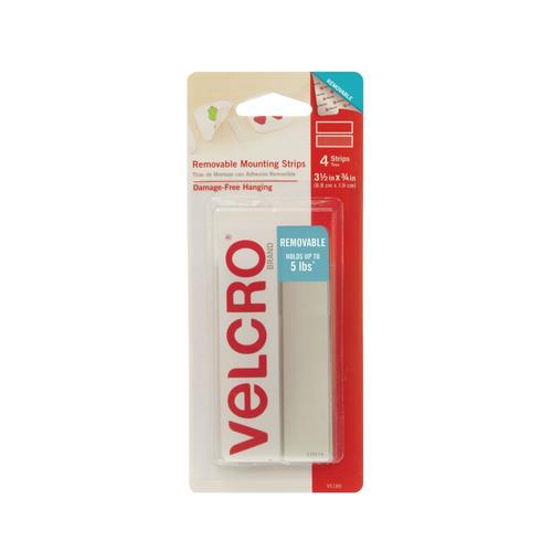 VELCRO Brand 3.5in x 0.75in 4Pack Black Fastener in the Hook & Loop