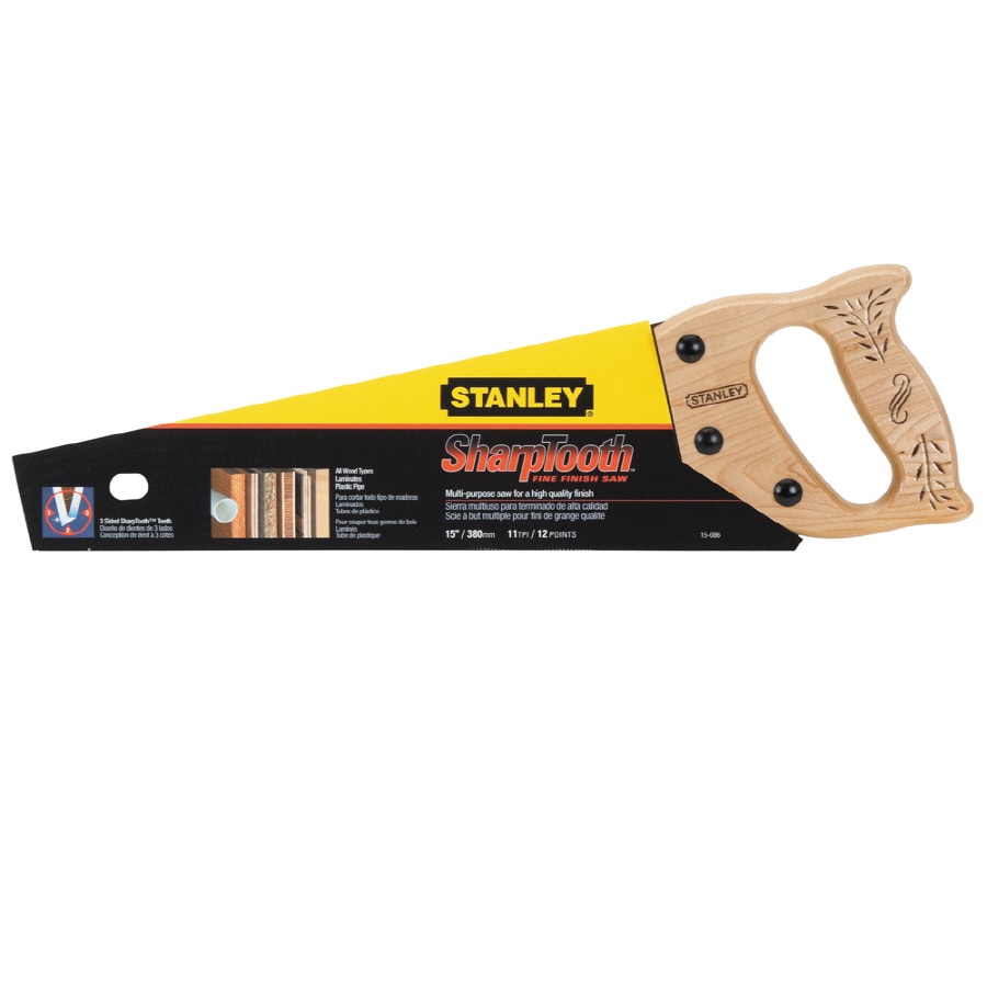 Stanley 20-in Sharp Tooth Fine Finish Saw at