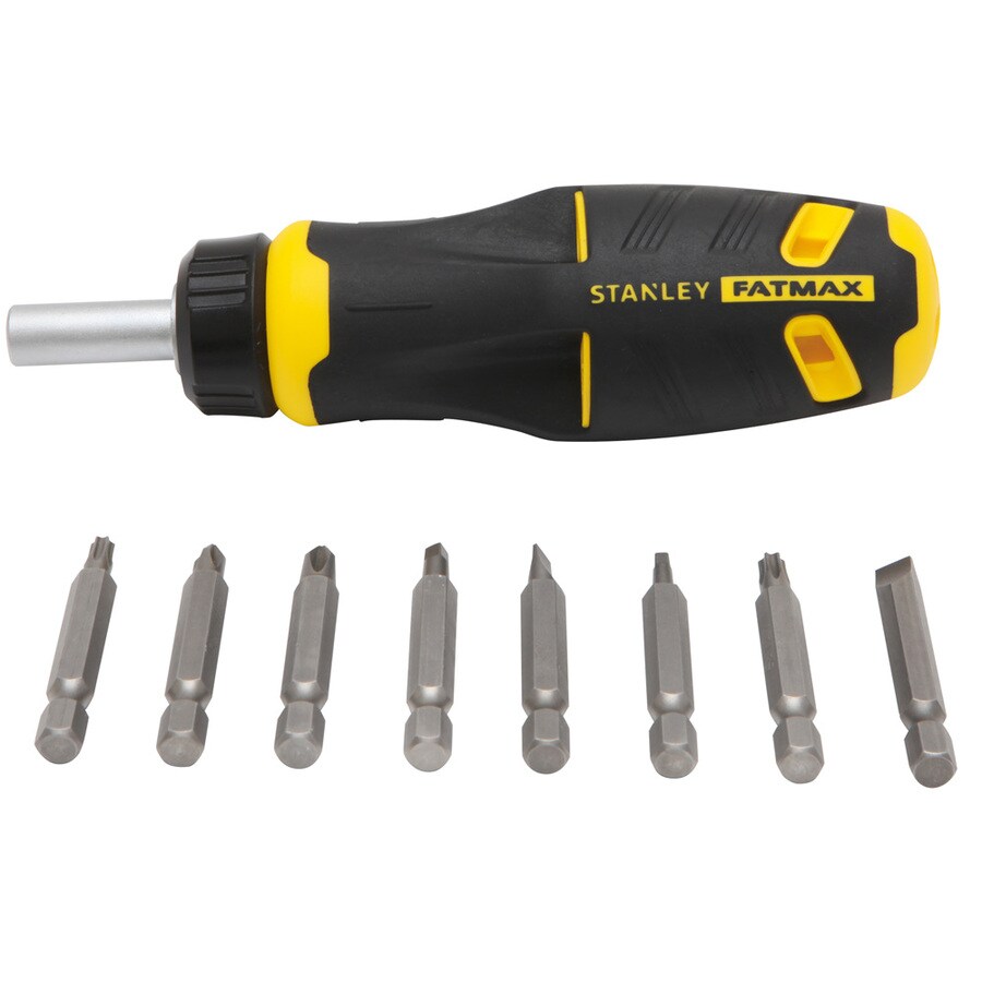 Stanley 9Piece Ratcheting MultiBit Screwdriver Set at