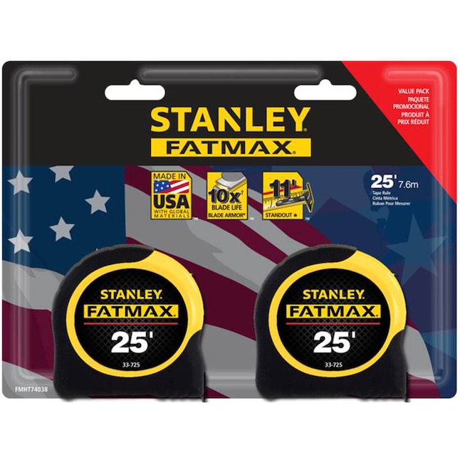 Stanley IO STNLY FAT MAX 25-FT TPE 2-PACK at