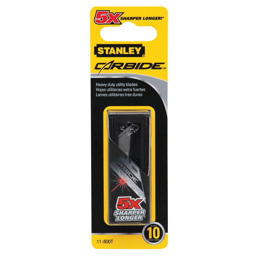 Stanley 10Pack Carbon Steel Utility Replacement Blade at