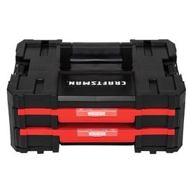 Tool Bo At Lowes Craftsman Versastack System 17 In 2 Drawer Red Plastic Tool Box