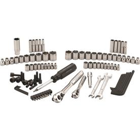 CRAFTSMAN 95-Piece Standard (SAE) and Metric Polished Chrome Mechanics Tool Set