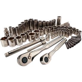 UPC 076174823356 product image for CRAFTSMAN 81-Piece Standard (SAE) and Metric Gun Metal Chrome Mechanic's Tool Se | upcitemdb.com