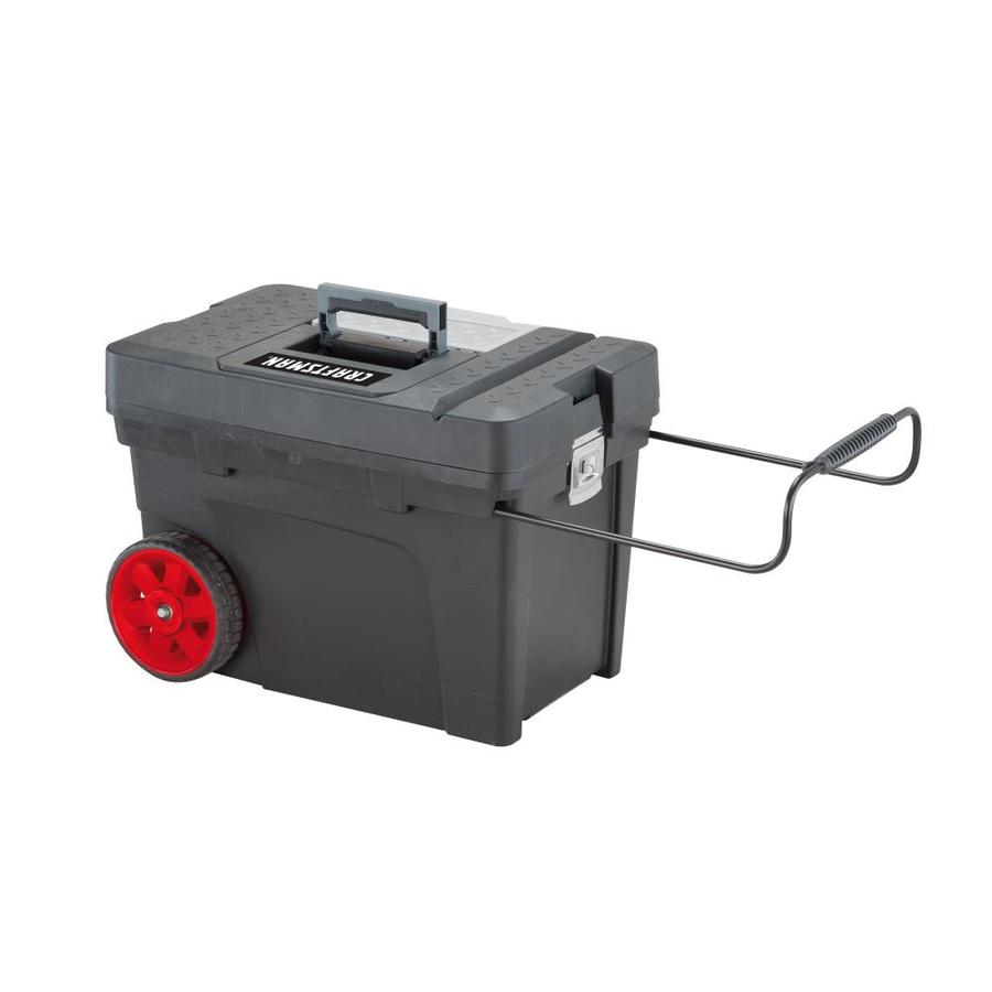 CRAFTSMAN 15.2-in Plastic; Metal Wheels Lockable Tool Box in the ...