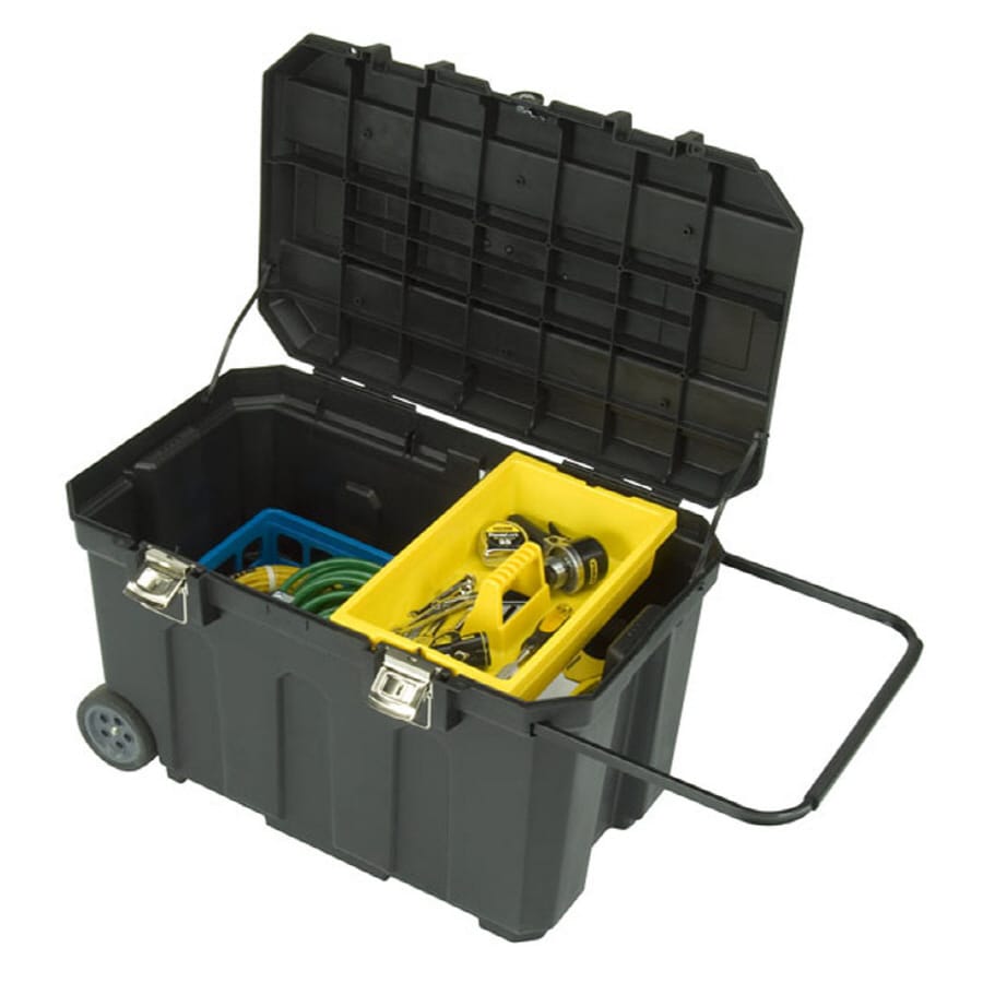 Stanley 8.5-in W x 19-in H Plastic Tool Chest (Black) at