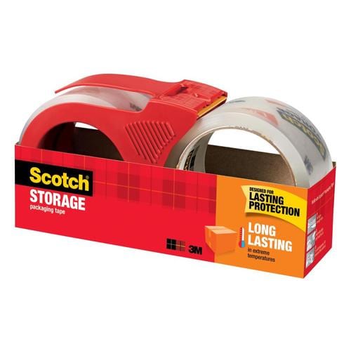 Scotch 2Pack 1.88in x 65.6yd Long Lasting Storage Packaging Tape