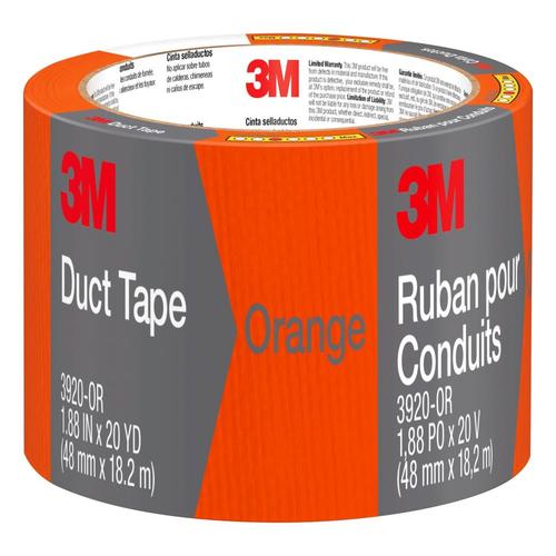 3M Orange Rubberized Duct Tape 1.88in x 20yd in the Duct Tape