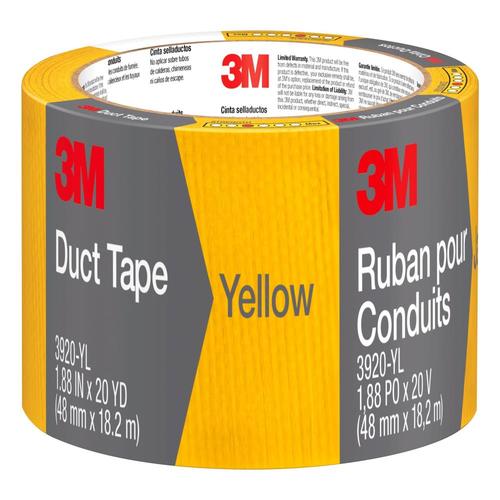 3M 3905 1.88in x 20 Yard(S) Yellow Duct Tape in the Duct Tape