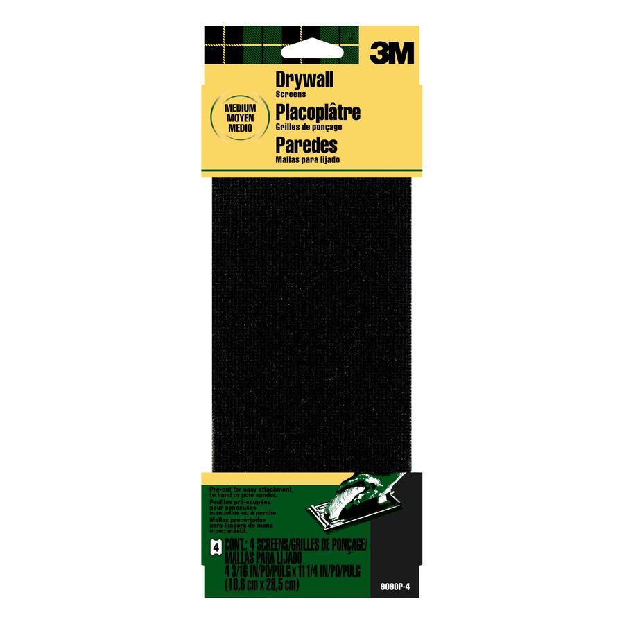 3M 4Pack 4.1875in W x 11.25in L 120Grit Commercial Drywall Sanding