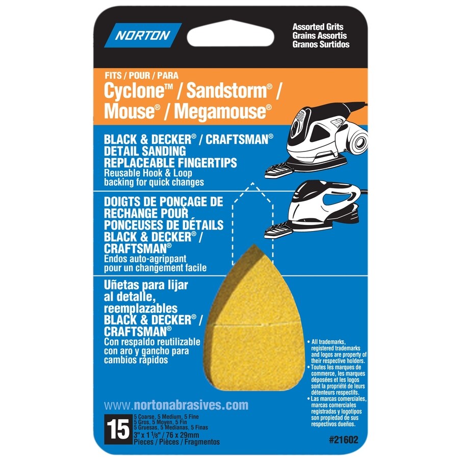 Norton 15Pack W x L MultiGrade Pack Commercial Detail Sandpaper