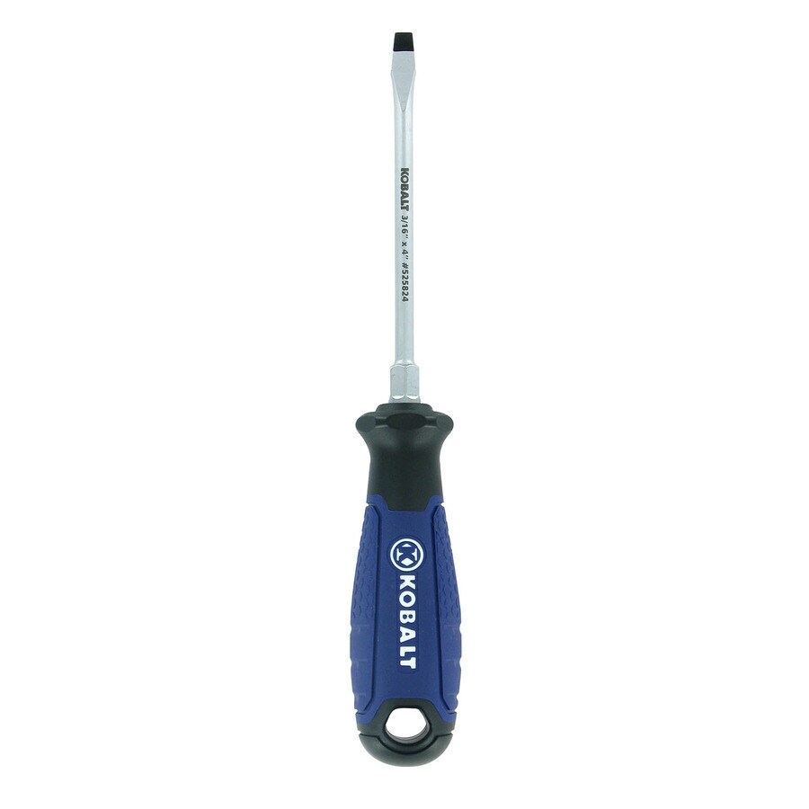 Shop Kobalt 3/16-in Flat Tip x 4-in Flat Screwdriver at Lowes.com
