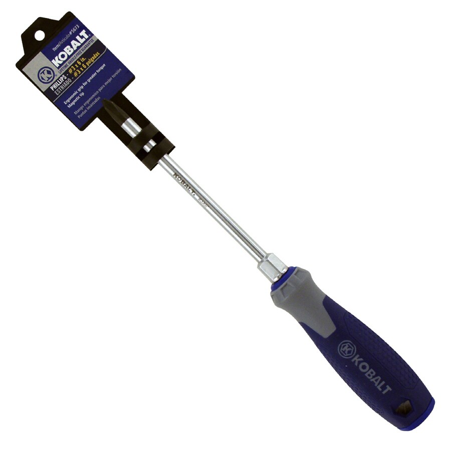 Kobalt 3 x 6in L Phillips Screwdriver with Rubber Handle at