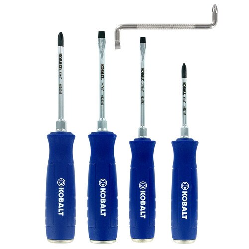 Kobalt 5Piece Plastic Handle MultiBit Screwdriver Set in the